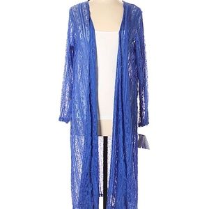 Beautiful Blue Lace LuLaRoe Sarah! NWT Lrg